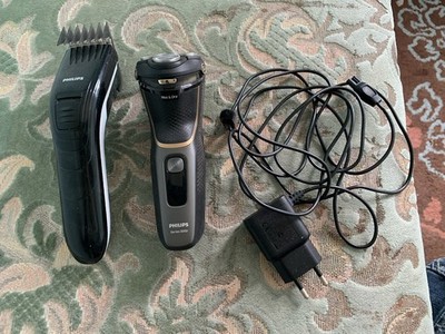Philips S3333 Series 3000 Elektrischer Nass- oder Trockenrasierer & QC5115 Barttrimmer