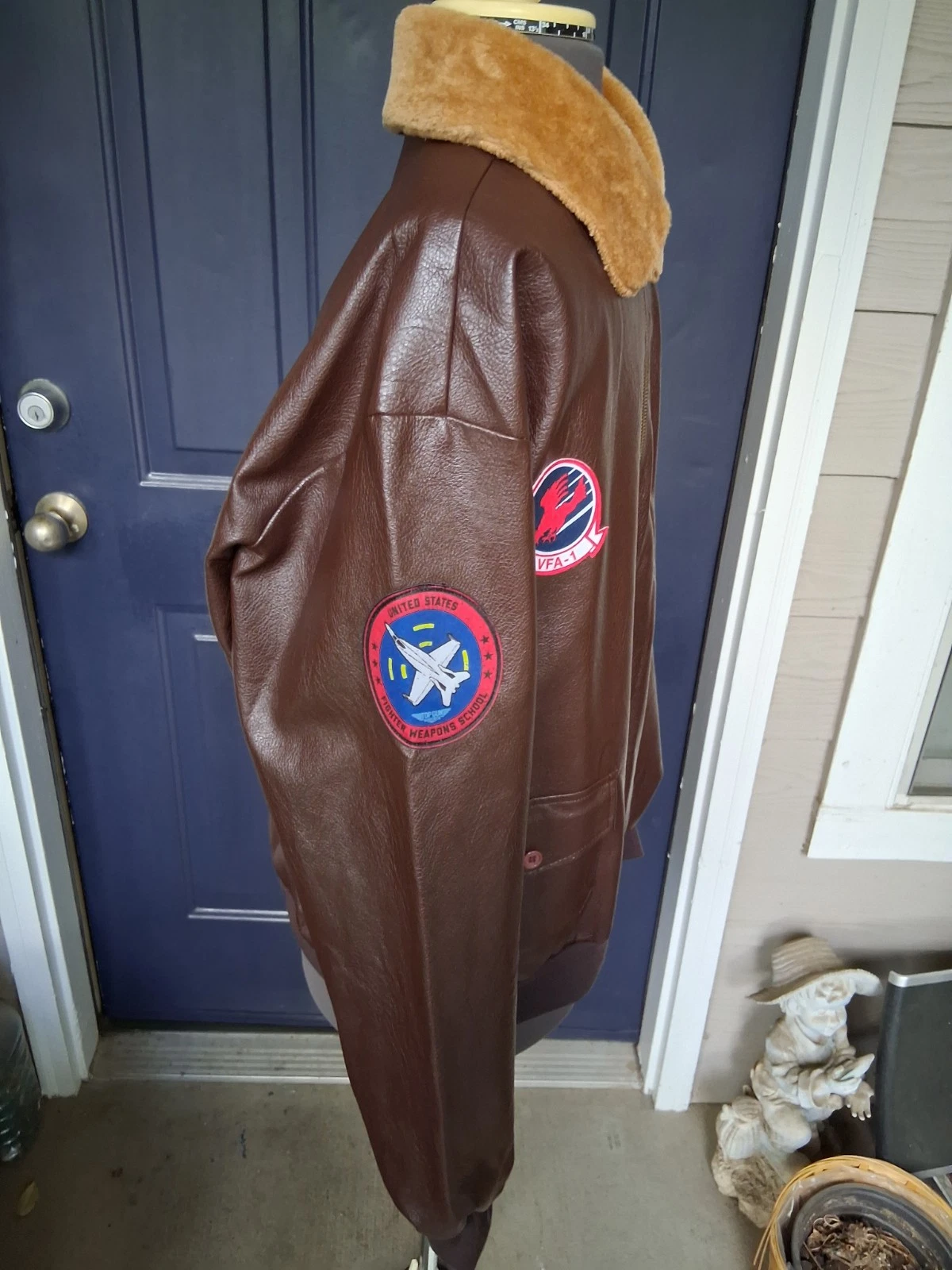 Top Gun Maverick Bomber Flight Aviator Cosplay Costume Jacket Sz Adult Standard image 4