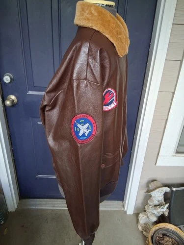 Top Gun Maverick Bomber Flight Aviator Cosplay Costume Jacket Sz Adult Standard image 4