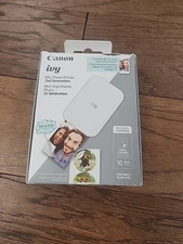 Canon Ivy 2nd Gen Mini Photo Printer 5452C040 WITH 10 SHEEETS