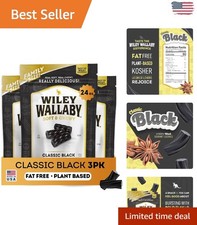 Deliciously Chewy Black Licorice Candy - 24oz Pack of 3, for Any Occasion