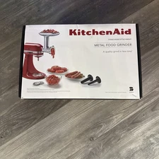 KitchenAid Metal Food Grinder Attachment, KSMMGA  (NEW IN BOX)