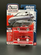 AUTO WORLD PONY POWER 1995 FORD PROBE GT AND 1985 FORD MUSTANG SVO MOMC SEE PICS