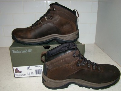 Timberland Flume Mens 10.5 Mid Hiker Brown Leather Lace Waterproof Hiking Boots
