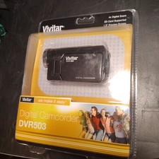 Vivitar DVR 503 Digital Camcorder Black, 4x Zoom, 1.5" Screen, SD Card Supported