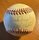 Mark "The Bird" Fidrych Signed Baseball Detroit Tigers Inscribed ROY 76 THE BIRD