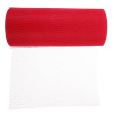 Roll of 22M 15CM Banquet Wedding DIY Tulle Craft Tutu Decoration Red 