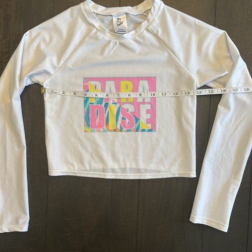 Art Class Girls Swim Shirt.Size Extra Large white Beach Long Sleeve Rash Guard - Picture 5 of 6