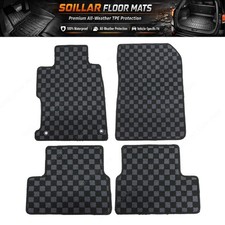 Floor Mats Carpet For 2012 2013 2014 2015 Honda Civic Coupe 2door Checkered Flag Floor Mats Carpet For 2012 2013 2014 2015 Honda Civic Coupe 2door Checkered Flag
