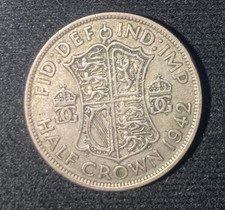 George VI 1942 Silver Half Crown - VF Very Fine, circulated - #6