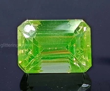 "IGL Certified 13.45 Ct Natural Green Emerald Emerald Cut Loose Gemstone" 5SDG