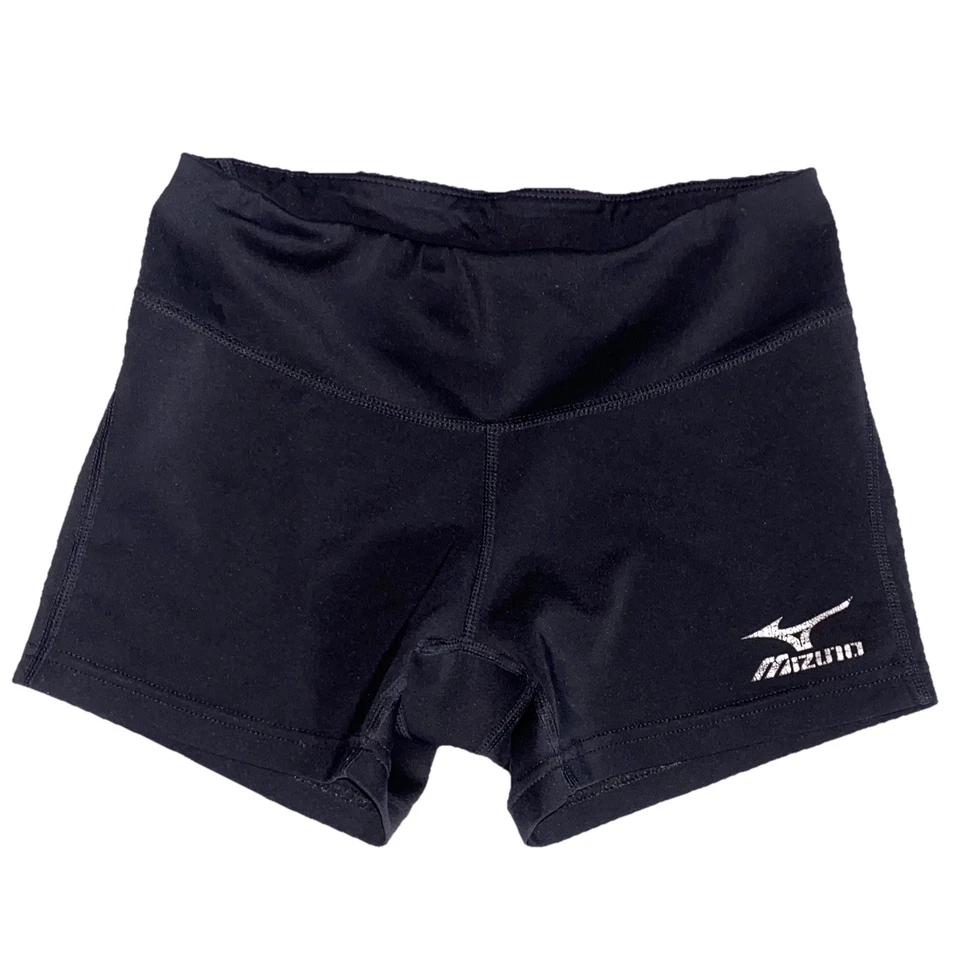 Lote De 4 Mizuno ~ Pantalones Cortos De Voleibol Para Mujer Performance Negro Talla XS DE COLECCIÓN 2001 Foto 2 de 4