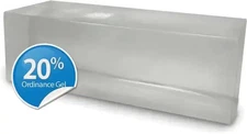 Clear Ballistics 20%  Ballistic Gel Block, Clear, CBG7192 Polymer Target