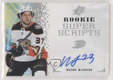 2021-22 SPx Rookie Superscripts Mason McTavish #RSS-MT Auto tg7