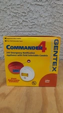 Gentex Commander 4 Ceiling Mount 24V Emergency Notification Amber Lens