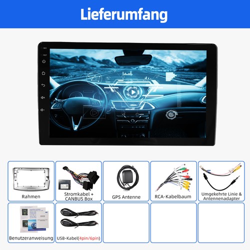 10 Zoll Android 13 4+64G Autoradio Carplay GPS NAV RDS FM Für VW Passat B7 CC - Bild 12 von 13