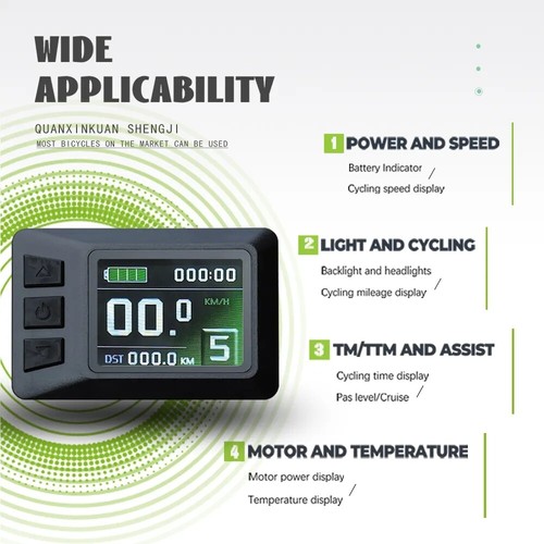 E-Bike 36V/48V KT 15A Controller WP/Display/Thumb throttle/PAS/Brake Lever lot - Picture 12 of 24