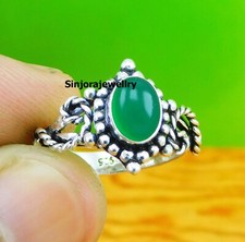 Green Onyx Gemstone 925 sterling silver handmade Gift ring US size 5 to 10