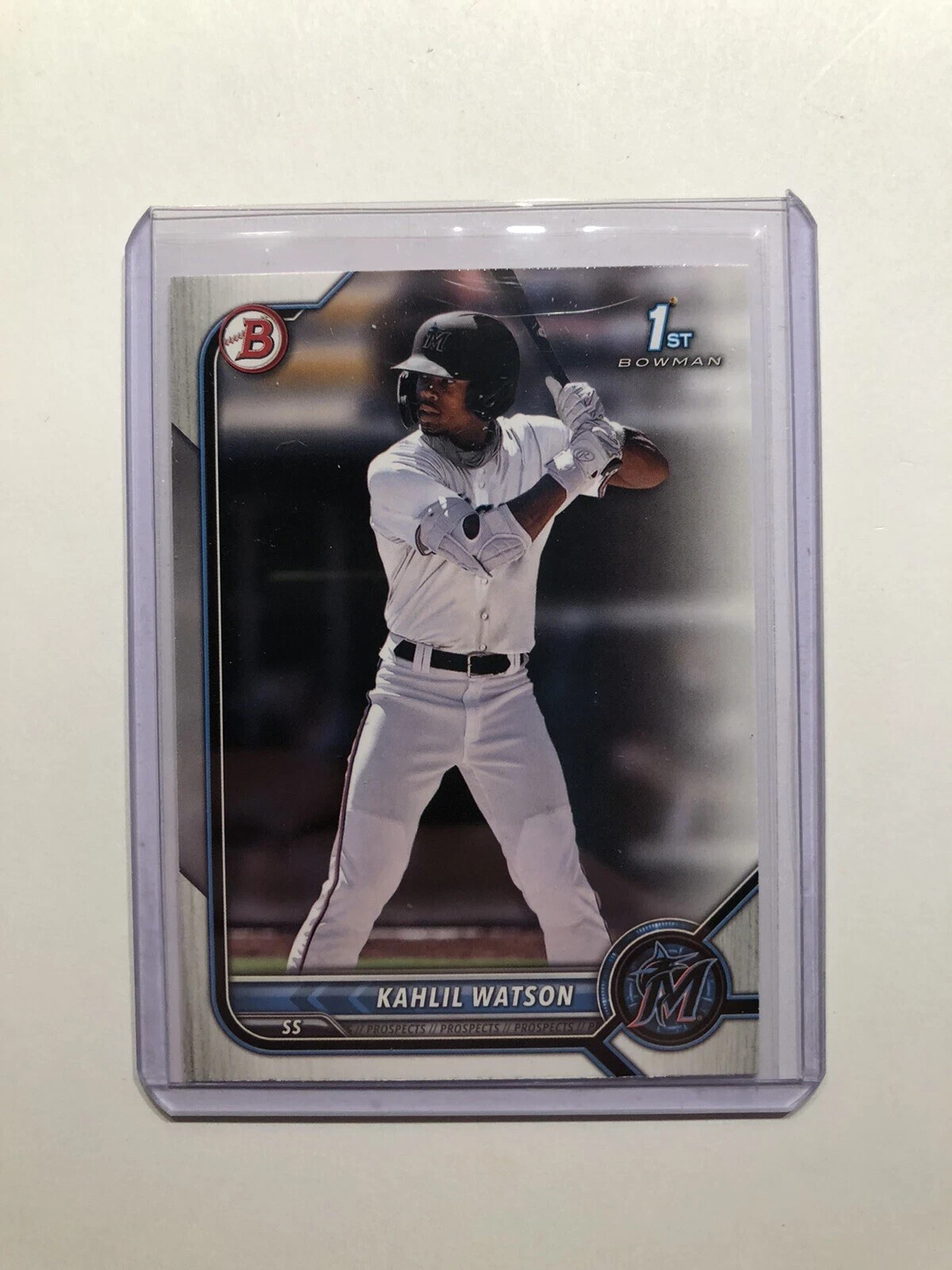 2022 Bowman Prospects Kahlil Watson Miami Marlins #BP-3