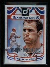 PAUL GOLDSCHMIDT 2014 DONRUSS #11 DIAMOND KINGS SEASON STAT LINE #20/36 AY5901
