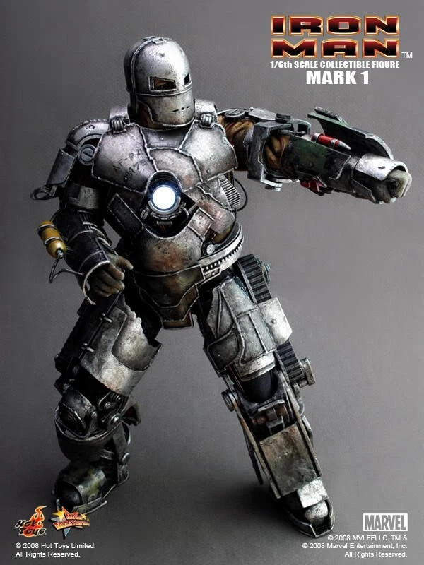 Sealed/New HOT TOYS Iron Man Mark I MMS80 Tony Stark Movie Masterpiece 12" Sides - Image 4 of 4