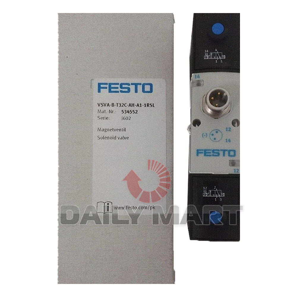 New In Box FESTO VSVA-B-T32C-AH-A1-1R5L 534552 Solenoid Valve | eBay