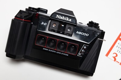 Nishika 35mm Film 3D 3-D N8000 30mm Quadra Lens System Camera | eBay