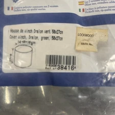 PLASTIMO Winch cover 38416 green "cloth" dralon 50 x 27 cm