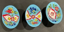 Small Tidbit Bowl, Collectible Mini Oval Trinket Ceramic Hand Painted Dish Set