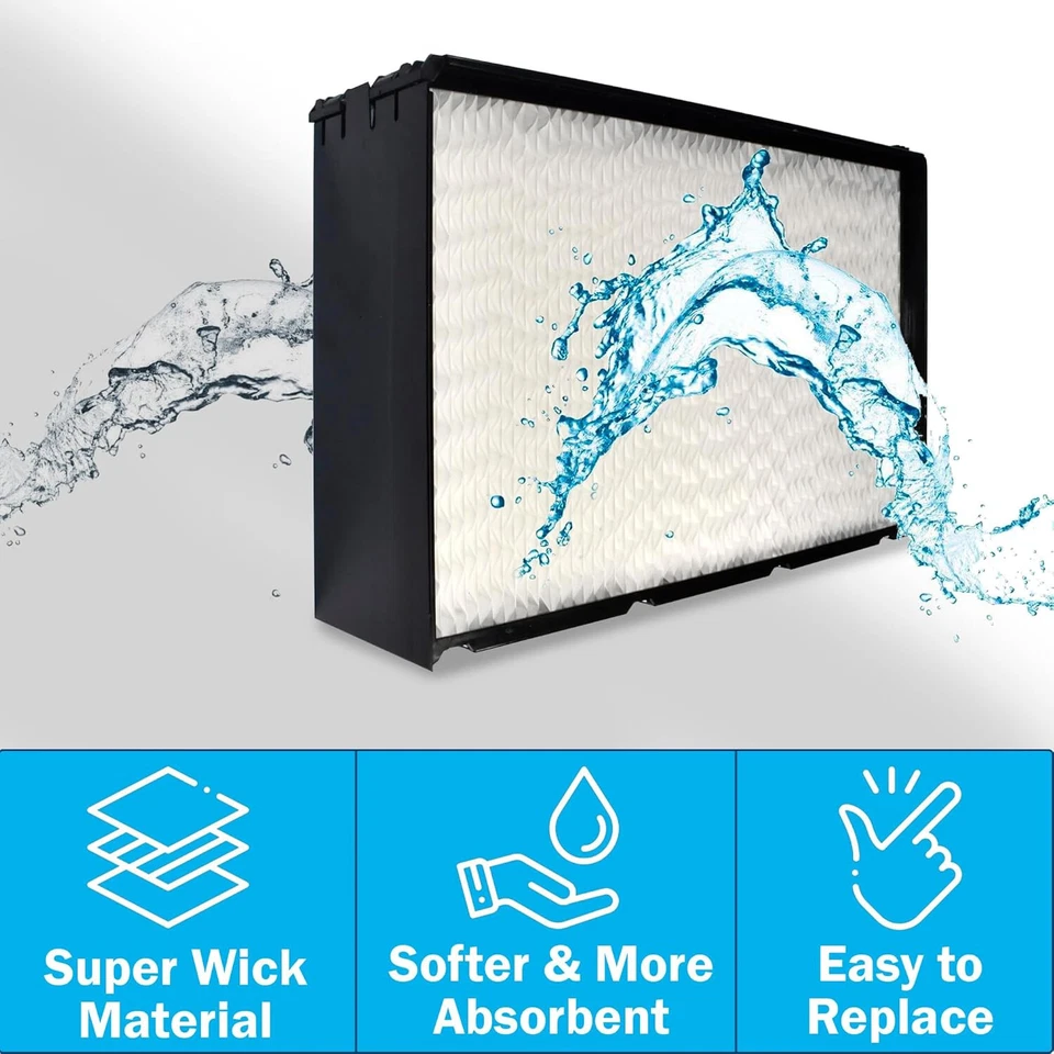 Filtro de mecha HQRP para humidificadores de consola Essick Air AIRCARE 1045 repuesto Foto 2 de 4