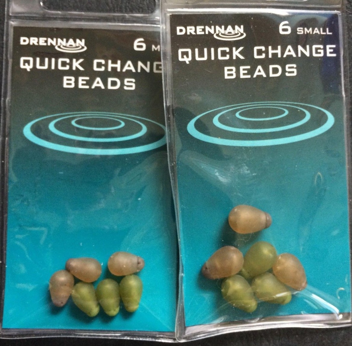 DRENNAN FISHING QUICK CHANGE BEADS 1 X MINI, 1 X SMALL
