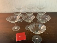 4 Champagne Glasses Variant Model S vign  Crystal BACCARAT Price Per Unit 