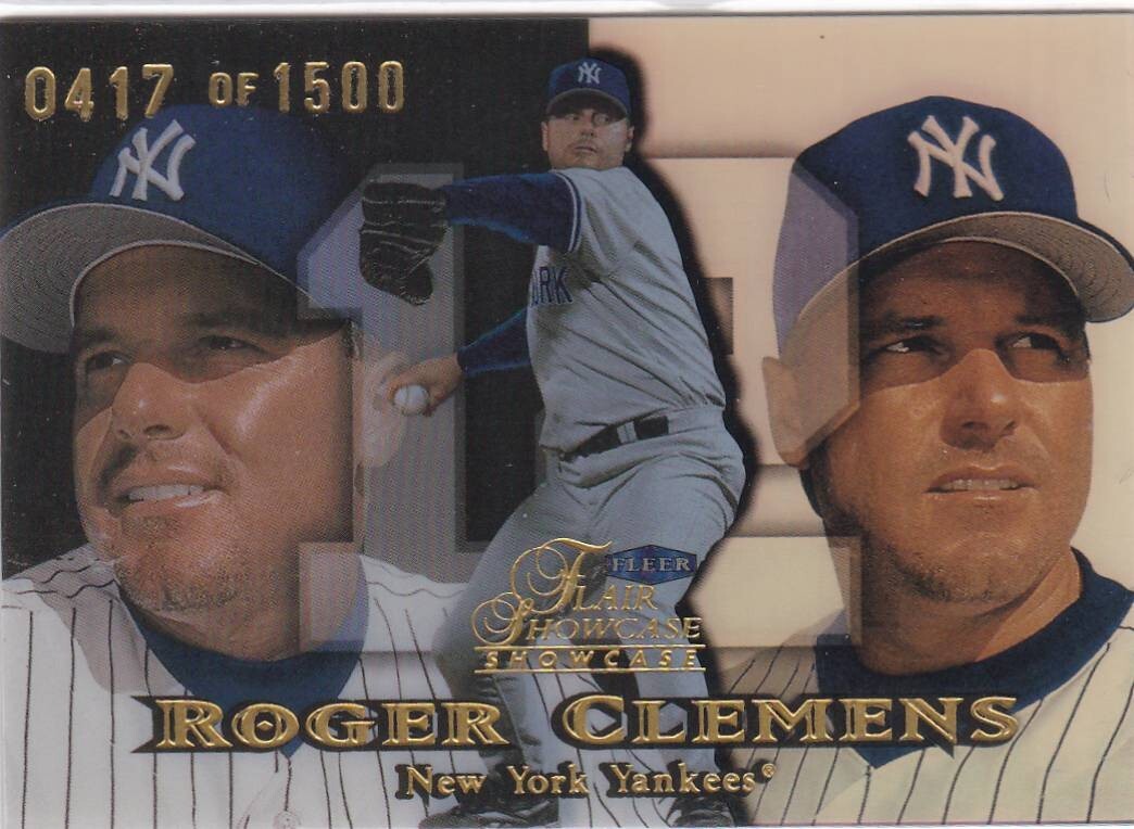 Vetrina Flair 1999 fila 1 posto 21 Roger Clemens Yankees 1500 spedizione gratuita!