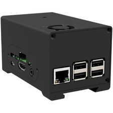 Joy-it rb-strompi3-case Aluminium Housing for Rasp Pi DIN rail mount cooling