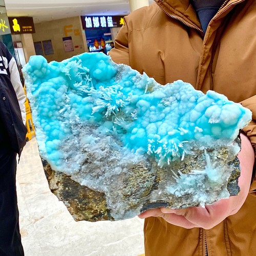 4.42LB sea patterned natural blue textured crystal, Chinese blue Aragon stone - 第 4/13 張圖片