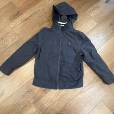 Polo Ralph Lauren Boy's Lightweight Hooded Jacket Navy Blue Sz M 10-12 