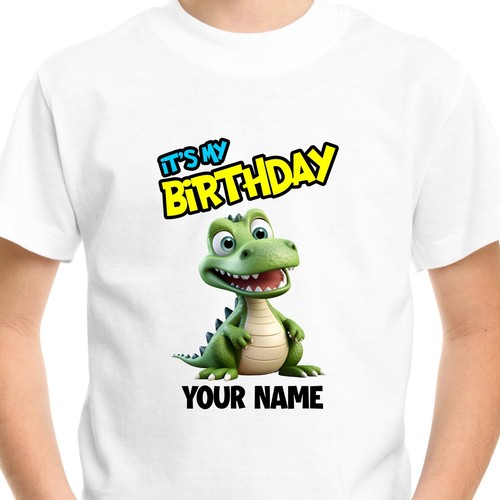 T-shirt personnalisé animaux mignon enfants jungle zoo anniversaire enfants garçons tee-shirt - Photo 36 sur 36