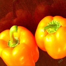 Dancing Peppers, by Ben & Raisa Gertsberg, 12"x12", Fine Art Print