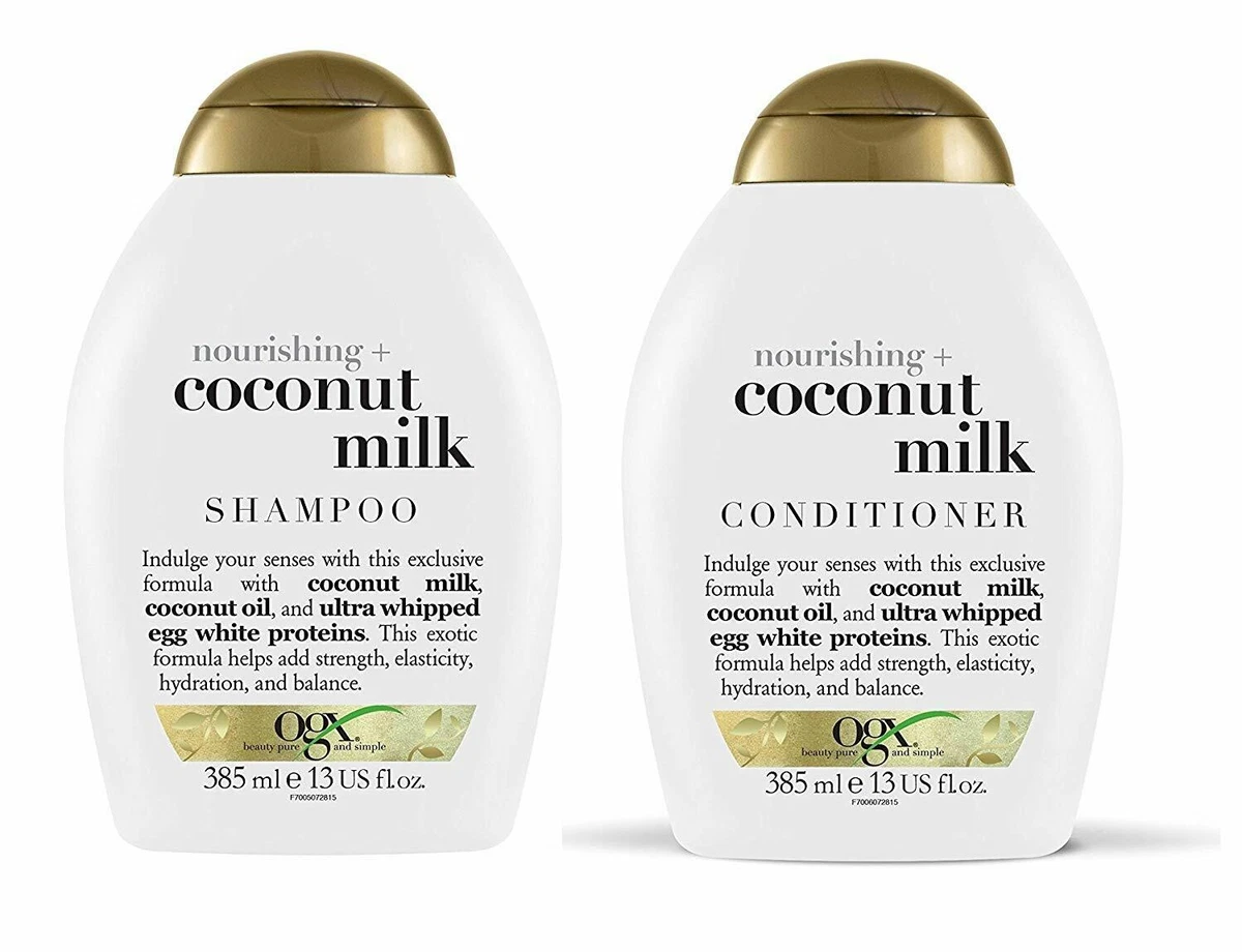 OGX Nourishing Coconut Milk Shampoo And Conditioner 385ml