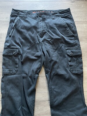 Urban Pipeline Black Max Flex Pants Mens 34x32 Relaxed Fit Cargo 