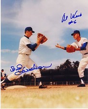 BUD HARRELSON / AL WEIS  NEW YORK METS  DOUBLE PLAY COMBO  ACTION SIGNED 8x10