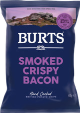 Burts Potato Chips - Smoked Crispy Bacon 40g - Pack of 20
