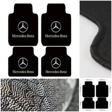 4 Pcs Universal For Mercedes Benz Car Floor Mats Auto Carpets Liner Anti-Slip