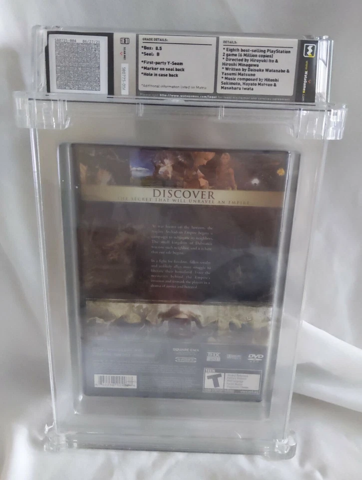 PS2 - Final Fantasy XII ~ High Grade ~ Factory Sealed Game ~ WATA 8.5 ~ Seal B - Image 3 of 4