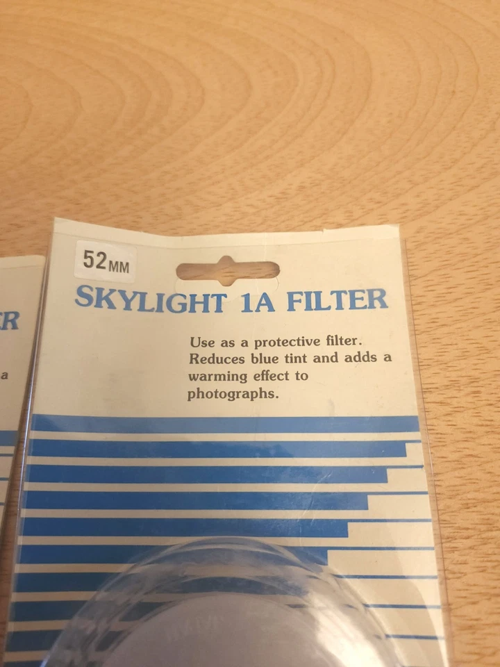 (2) Toyo Optics 52mm SKYLIGHT 1A FILTER VINTAGE BRAND NEW MADE IN JAPAN - Image 2 of 4