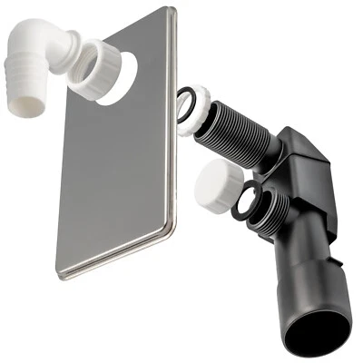 MARKENLOS Sifone incasso DN 50 lavatrici lavatrici cromato e bianco