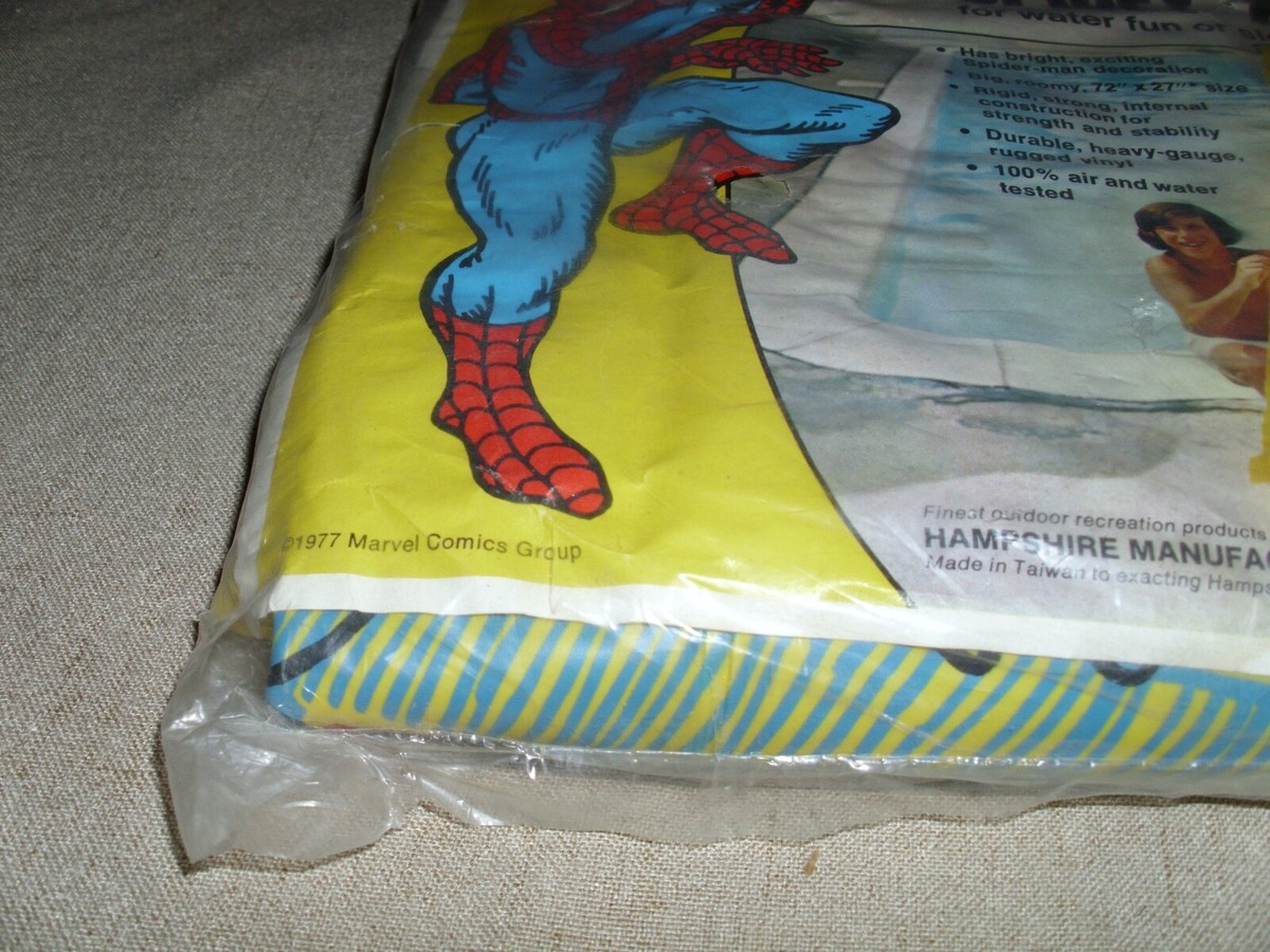 VINTAGE SPIDER-MAN INFLATABLE SPIDY GIANT 6 FT. AIR MAT MARVEL 