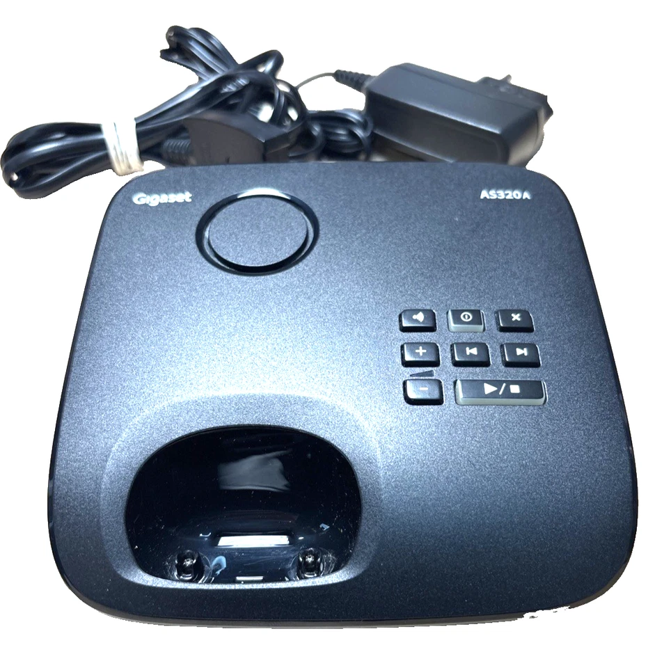 Gigaset AS320A Telefon Basisstation mit AB Schwarz AS320 Anrufbeantworter ✅ - Bild 4 von 4