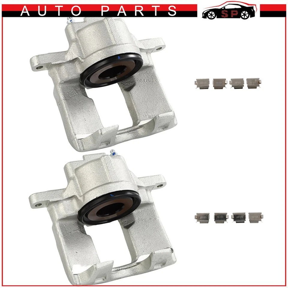 2x Front Left Right Brake Calipers For 2013 2014 2015 2016 Jeep Wrangler - Image 2 of 4