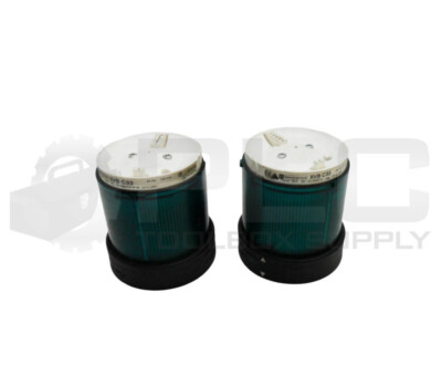 LOT OF 2 TELEMECANIQUE XVB C33 STACK LIGHT GREEN 12-230V